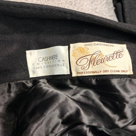 Cashmere Saks Fifth Avenue Double Breasted Coat - Picture 4 of 9